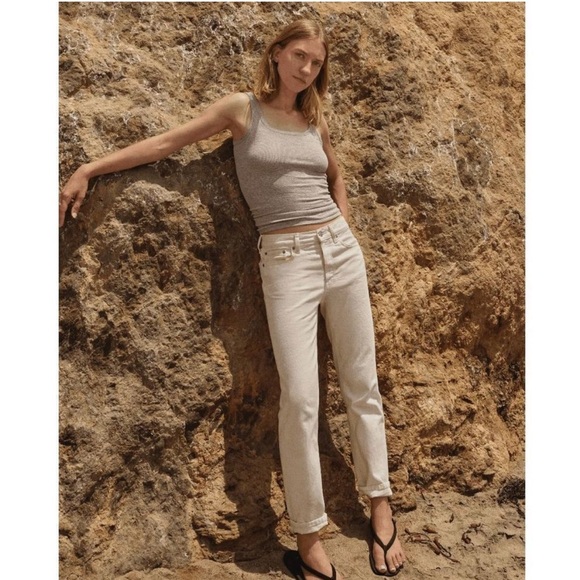 Everlane Relaxed Straight Rigid Slouch Jean High Rise Organic Cotton 28 - Picture 4 of 12